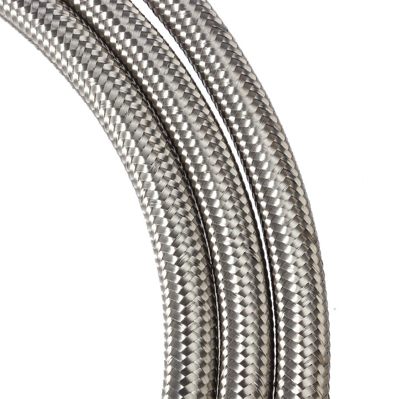 Vincos 15 Ft 6AN ID 10AN OD Universal Braided Stainless Steel CPE Oil Fuel Gas Line Hose Fit - Image 5